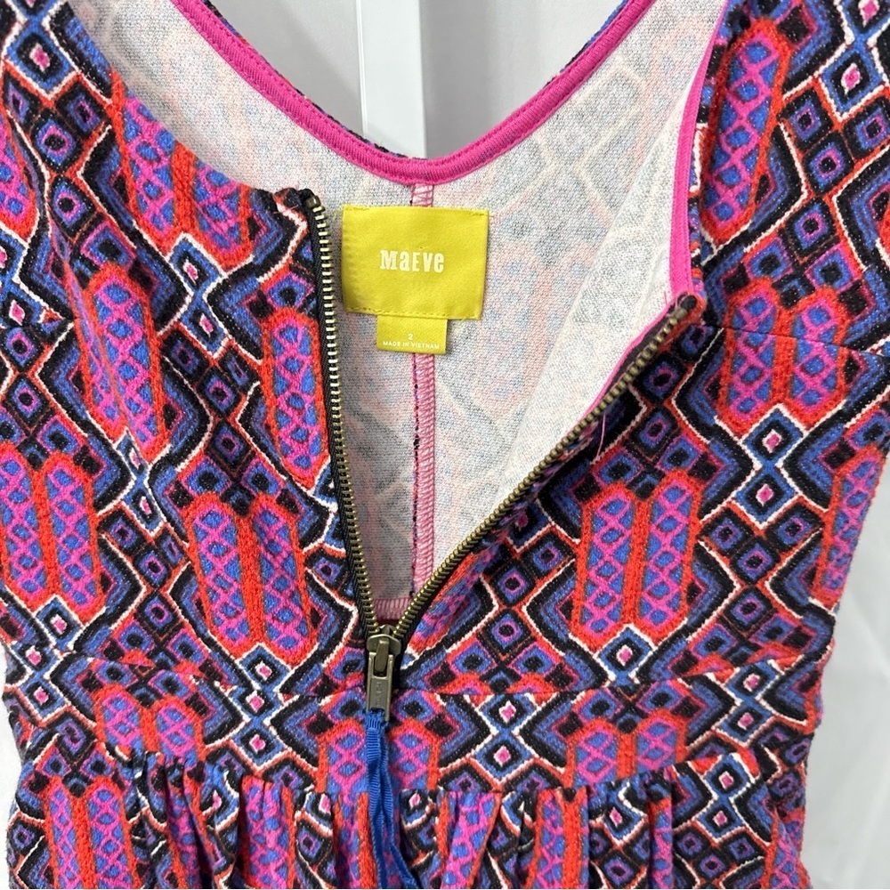 Maeve Pink and Orange Patterned Dress - Picture 4 of 12